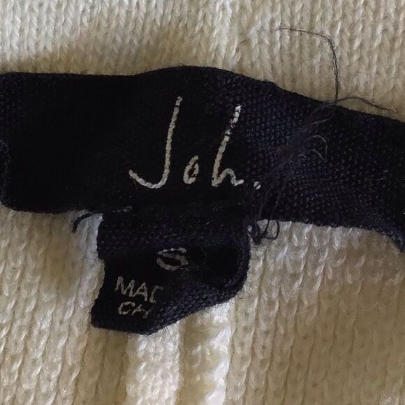 Joh. Elegant Cream Knitted Wide Flared Pants - Picture 4 of 6